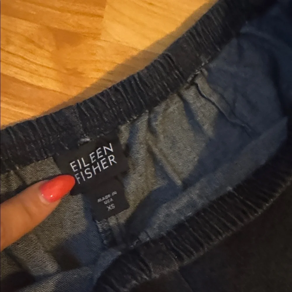 Eileen fisher women’s‎ blue pants casual pull on bottoms XS